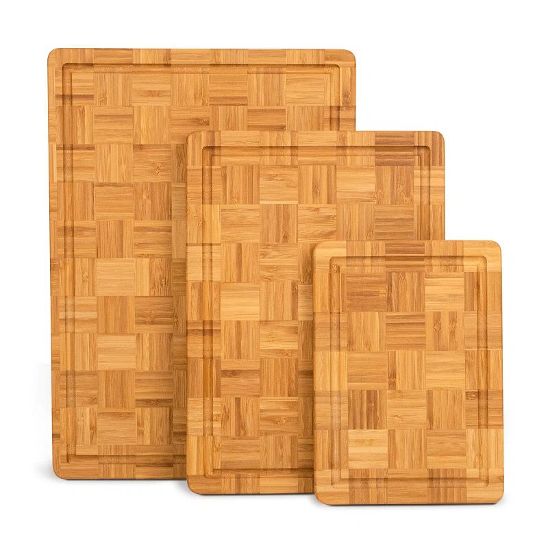 Bamboo Chopping Board Set Of 3