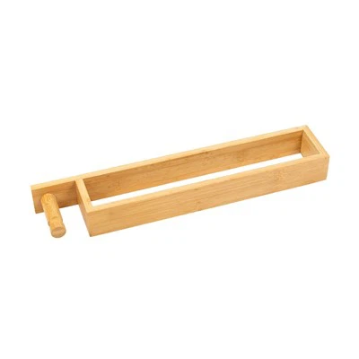 የቀርከሃ ግድግዳ ፎጣ መያዣ